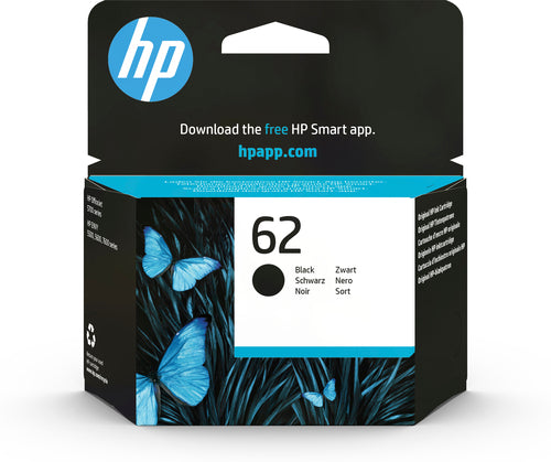 HP 62 Black Original Ink Cartridge HP 62 Black Original Ink Cartridge